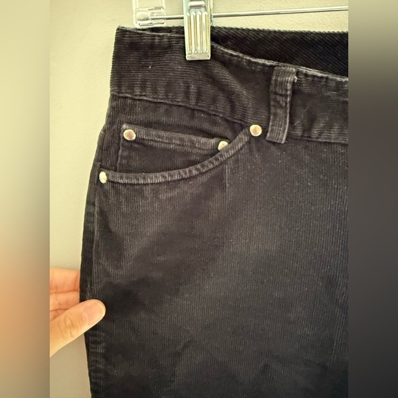 Dockers Black Corduroy Pants Woman’s SZ 4 Straight Leg Stretch Pockets Mid Rise - Picture 5 of 11